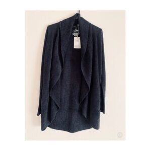 BAREFOOT DREAMS CozyChic Lite® Circle Cardi in Black Sz XS/S